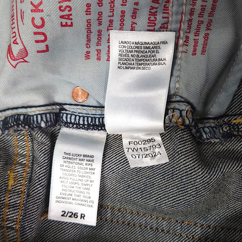 Lucky Brand Easy Rider Bootcut Jeans Medium Wash KND Stretch Denim 2/26R - Picture 9 of 11